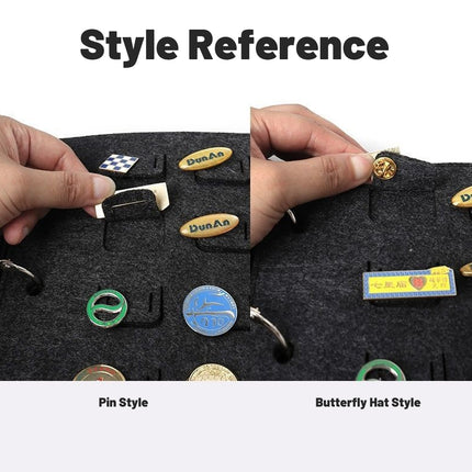 Felt Storage Book Loose-Leaf Folder For Jewelry Pin Brooch Commemorative Use