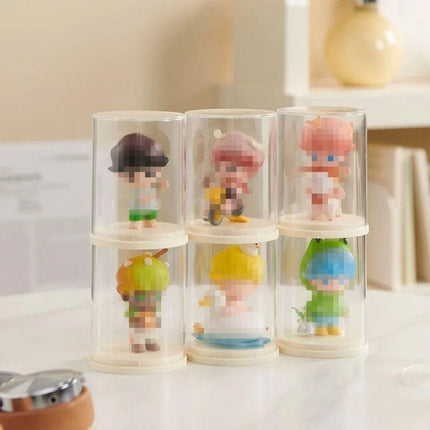 2pcs Clear Acrylic Display Case Transparent Box for Collectibles Dolls Figures