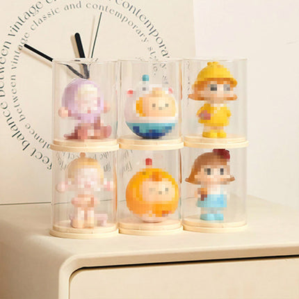 2pcs Clear Acrylic Display Case Transparent Box for Collectibles Dolls Figures