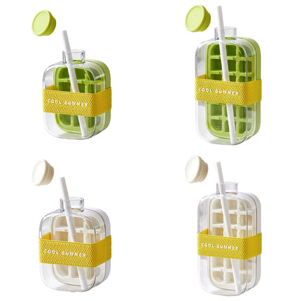 Ice Cube Maker Kettle 2in1 Ice Tray Mould Ice Making Box Portable Freezer Tool