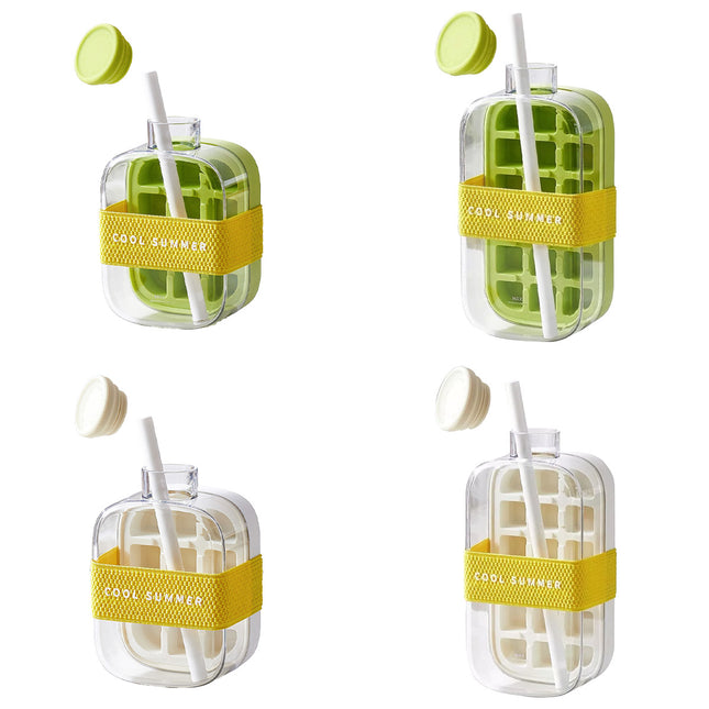 Ice Cube Maker Kettle 2in1 Ice Tray Mould Ice Making Box Portable Freezer Tool