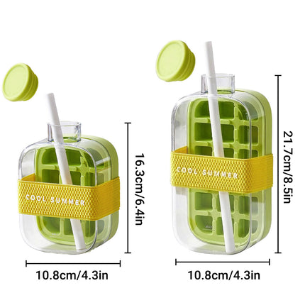 Ice Cube Maker Kettle 2in1 Ice Tray Mould Ice Making Box Portable Freezer Tool
