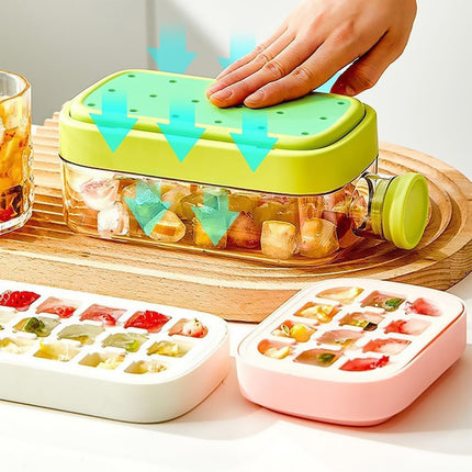 Ice Cube Maker Kettle 2in1 Ice Tray Mould Ice Making Box Portable Freezer Tool