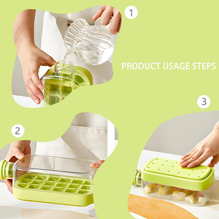 Ice Cube Maker Kettle 2in1 Ice Tray Mould Ice Making Box Portable Freezer Tool