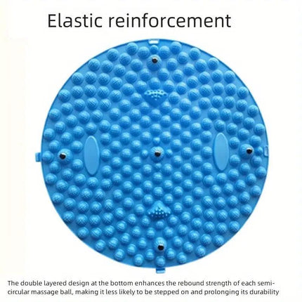 37/55cm Soft Silicone Circular Foot Mat with Textured Surface