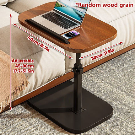 Adjustable Height Coffee Table Nightstand Sturdy Easy to Clean for Home Bedroom