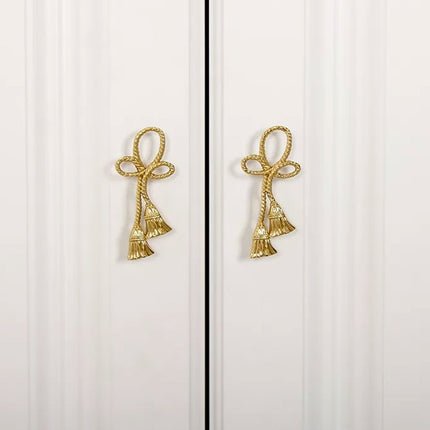 Chinese Decorative Handle Creative Flower Knot Wardrobe Drawer Cabinet Door Pull