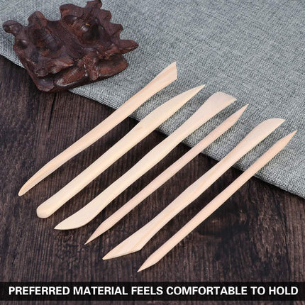 14PCS Clay Sculpting Tool Set Pottery Ceramic Art Carving DIY Wood Handle