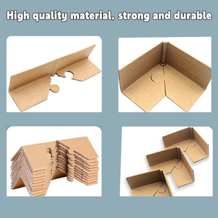 100pcs Kraft Paper Cardboard Corner Protector 90 Degree Angle Guard for Packing