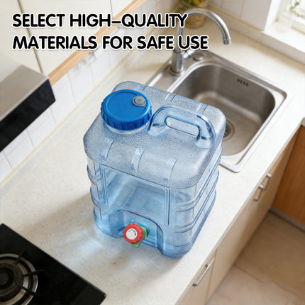 20L Large Water Container Tank with Tap for Camping Travel Picnic Outdoor Use