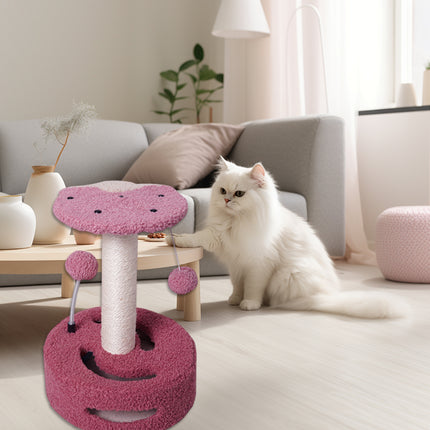 Cat Climbing Toy Small Jump Platform with Claw Scratching Board for Kittens Play
