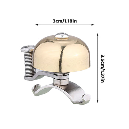Bicycle Bell in Copper Retro Clear Sound for 20–30 mm Handlebars