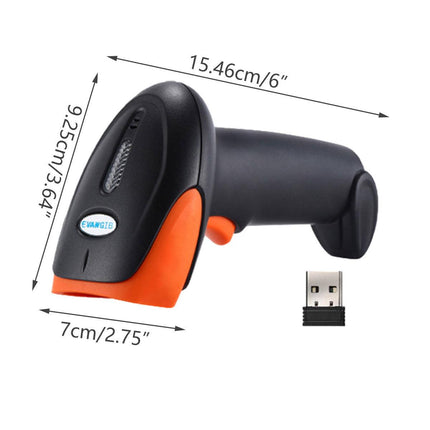 Wireless Barcode Scanner 2D QR Code Handheld Scanning Gun Supermarket Warehouse