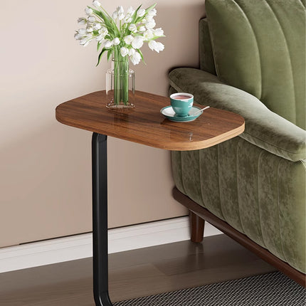 Small C Shaped Side Table Height Adjustable End Table for Sofa Bed Laptop Stand