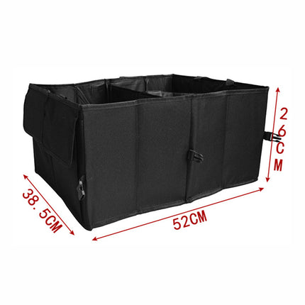 Foldable Car Boot Storage Box with Compartments and Pockets for Organising Tools