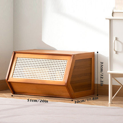 Single Layer Floor Standing Combo Bookcase Storage Cabinet With Doors Space Saving