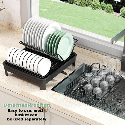 Kitchen Bowl Plate Storage Rack Sink Chopstick Holder Dish Draining Shelf