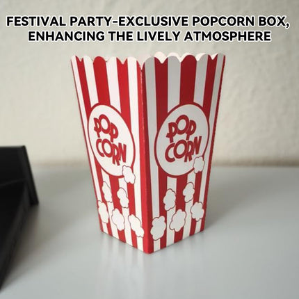 50PCS Popcorn Boxes Paperboard Greaseproof for Snack Food Serving Containers