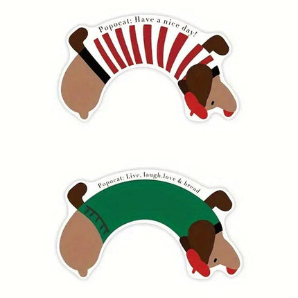 Dachshund U Shaped Floor Mats Non Slip Dirt Resistant Foot Mats for Toilet Home