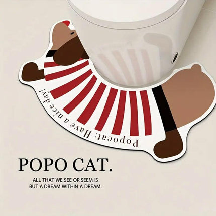 Dachshund U Shaped Floor Mats Non Slip Dirt Resistant Foot Mats for Toilet Home