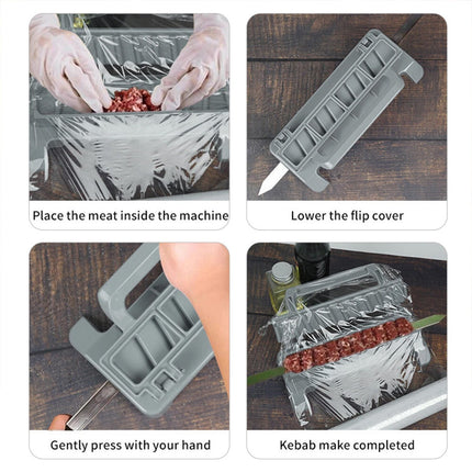 Portable Folding Kebab Skewer Maker BBQ Meat Kabob Press Outdoor Cooking Tool