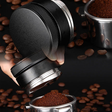 Stainless Steel Coffee Tamper Flat Bottom Espresso Machine Press Powder Tool