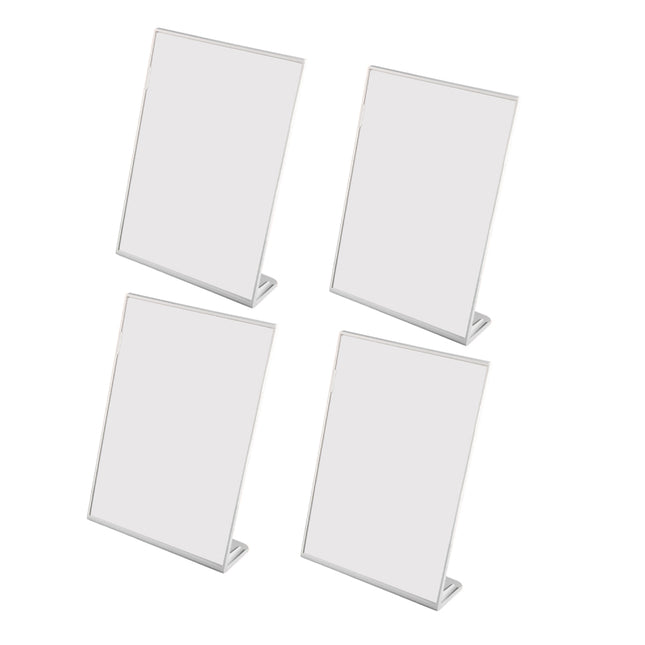 4PCS A4 Desktop Display Stand Holder 21.7x31cm Durable for Menu Price Sign Card