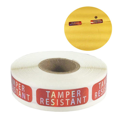 5 Rolls Tamper Proof Label Laser Self Adhesive Sealing Stickers for Security