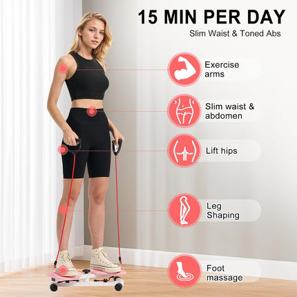 Fitness Twist Machine Non Slip for Core Strength Training Weight Loss Home Gym