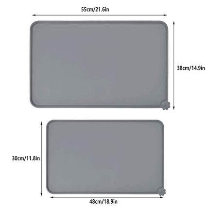 Silicone Pet Mat Spill-Proof Easy to Clean Mat for Pets Dog Food Placemat