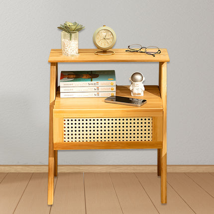 Drawer Bedroom Nightstand With Drawer Large Storage Stable Structure SpaceSaving