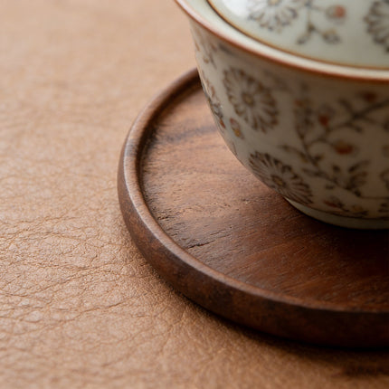 4Pcs Wooden Creative Heat Resistant Coaster Set Table Mat For Coffee Tea Desk