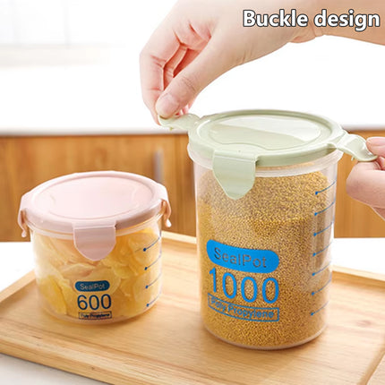 9-Piece Set Food Storage Sealed Lid Container Kitchen Canister Set Organiser