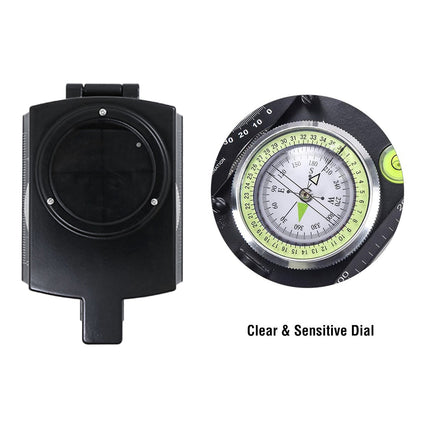 Multi-Function High Precision Compass Sturdy Shockproof for Hiking Camping Travel