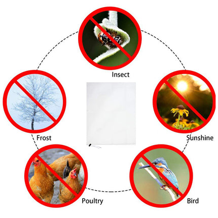 4 Sizes Winter Frost-Proof Non-Woven Plant Cover Reusable Windproof Breathable