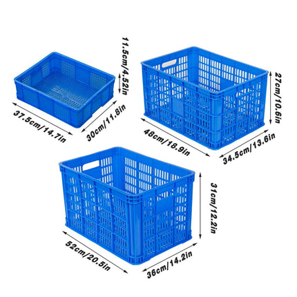 Plastic Rectangular Storage Basket Finishing Transport Box Organizer for Home