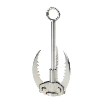 Outdoor Folding Grappling Hook Stainless Steel Claw Tool for Camping and Hiking