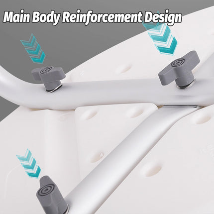 6 Positions Adjustable Medical Shower Chair Stool Bath Seat Safety Bench Durable