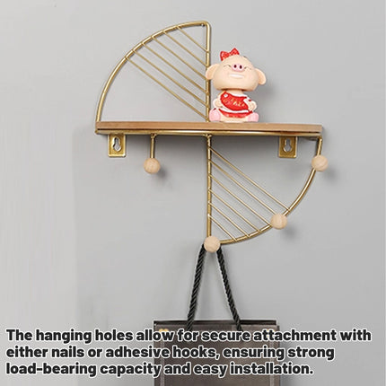 Wall Mounted Storage Rack Metal Shelf Easy Installation Durable Space Saving