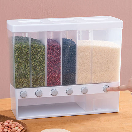Wall-mounted Automatic Rice Dispenser Sealed Grain Plastic Storage Tank Grain