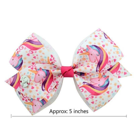 6Pcs Signature For Jojo Siwa Bows Girls Fashion Hair Accessories Party Gift