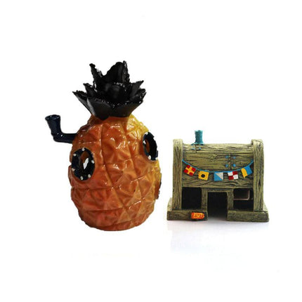 For Alien Spongebob Pineapple House Hole Fish Tank Decoration Aquarium Ornament - Aimall