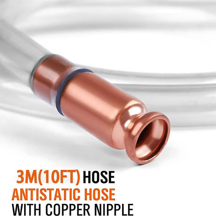 3M Self Priming Siphon Hose Water Jiggler Liquid Transfer Fuel Hose Pump Copper