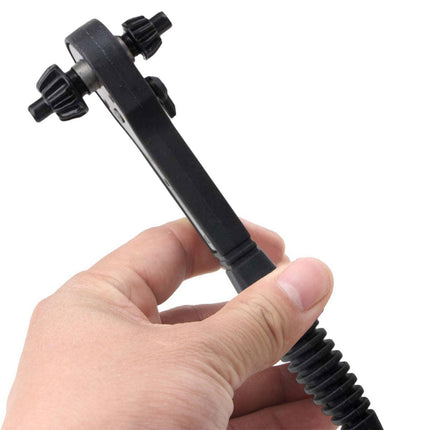 2pcs 2 in 1 Drill Chuck Ratchet Wrench Double Headed Spanner Key Tool Set