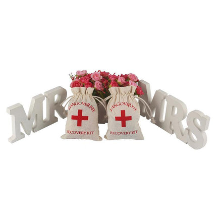 10x Hangover Recovery Kit Muslin Favour Bags Rustic Hens Party Engagement - Aimall