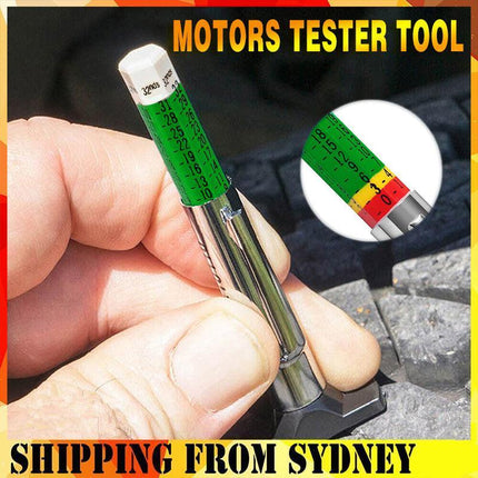 Car Tire Depth Tyre Tread Measures Gauge Gage Motors Tester Tool - Aimall