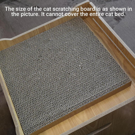 Durable Cat Scratcher Lounge Corrugated Scratching Wood Board