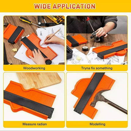 10" Shape Contour Duplicator Profile Tiling Gauge Laminate Tile Edge Shape AU - Aimall