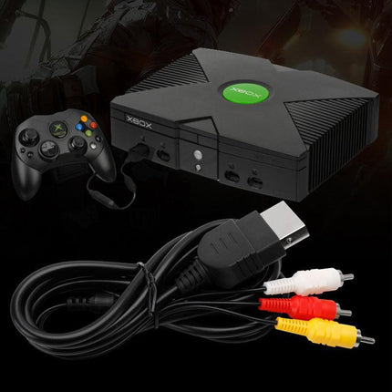 TV AV 3 RCA Cord Audio Video Cable for Microsoft Original/Classic Xbox 1st Gen - Aimall