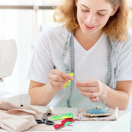 3 PCS Mini Fashion Automatic Needle Threader Sewing Threading Guide Device Tool - Aimall
